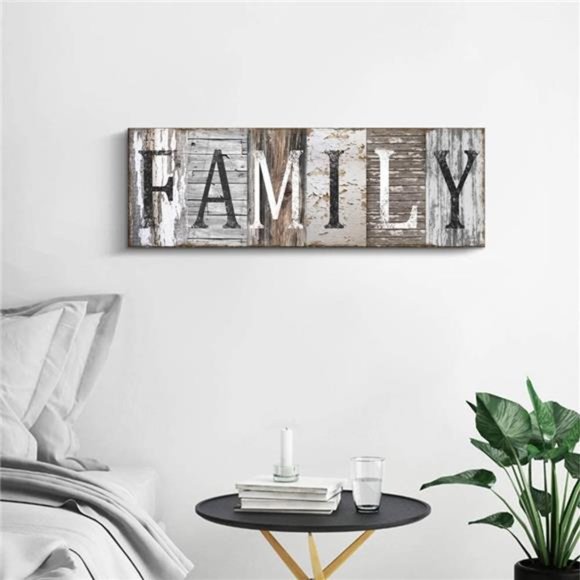 Quotes Wall Art Decor, Family Decorative Signs Inspirational Motto Canvas Prints - Picture 3 of 5